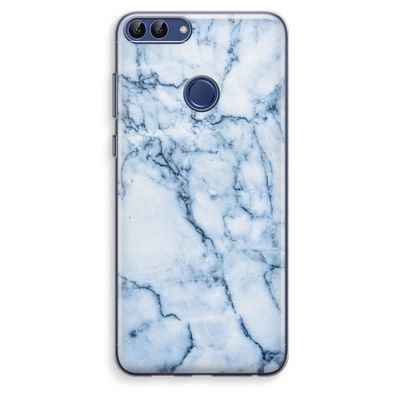 Blauw marmer: Huawei P Smart (2018) Transparant Hoesje