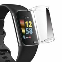 Fitbit Charge 5 & 6 TPU case (volledig beschermd) - Transparant - thumbnail