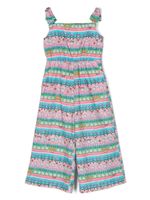 Moschino Kids combinaison sans manches à imprimé graphique - Rose