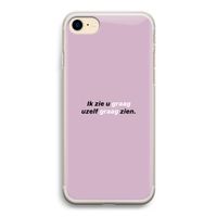 uzelf graag zien: iPhone 7 Transparant Hoesje