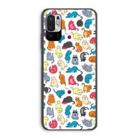 Kleurrijke katten: Xiaomi Redmi Note 10 5G Transparant Hoesje