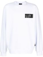 Plein Sport sweat en coton à patch logo - Blanc - thumbnail