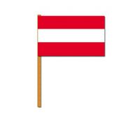 Luxe zwaaivlag/handvlag Oostenrijk 30 x 45 cm    - - thumbnail