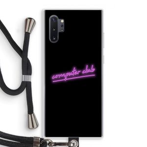 Vice Black: Samsung Galaxy Note 10 Plus Transparant Hoesje met koord