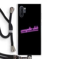 Vice Black: Samsung Galaxy Note 10 Plus Transparant Hoesje met koord