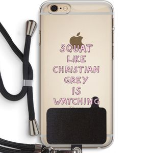 Christian Grey: iPhone 6 PLUS / 6S PLUS Transparant Hoesje met koord