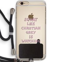Christian Grey: iPhone 6 PLUS / 6S PLUS Transparant Hoesje met koord