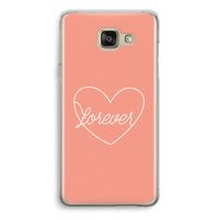 Forever heart: Samsung Galaxy A5 (2016) Transparant Hoesje