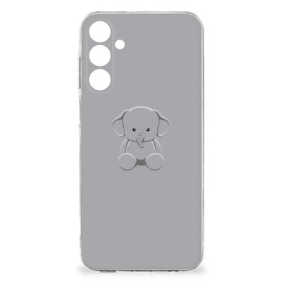Samsung Galaxy A16 Telefoonhoesje met Naam Grijs Baby Olifant Samsung Galaxy A16 Telefoonhoesje met Naam Grijs Baby Olifant