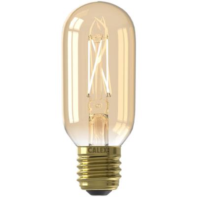 Leen Bakker - Calex LED Buislamp - T45 - Goudkleur - E27 - 3,5W - 250LM - Dimbaar - Glas - Goudkleurig - H11 Cm