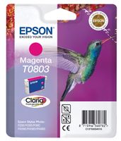 Inktcartridge Epson T0803 rood - thumbnail