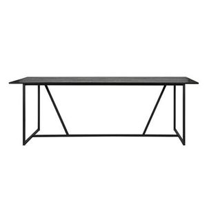 "WOOOD Exclusive Silas Eettafel - 220 x 90 cm - Zwart "