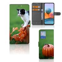 Xiaomi Redmi Note 10 Pro | Telefoonhoesje | Met pasjeshouder | Kitten