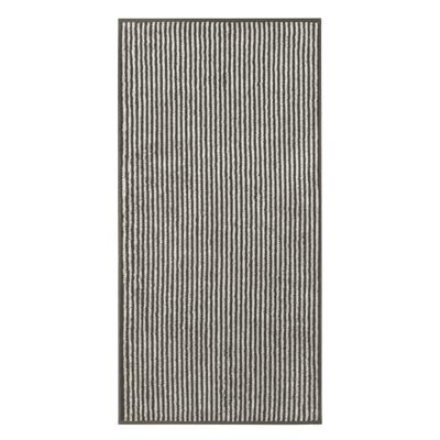 Cawö Cawö Two-Tone Stripe Handdoek 50x100 basalt