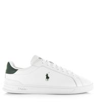 Polo Ralph Lauren Heritage Court II | White/College Green Wit Leer Lage sneakers Unisex