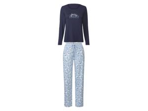 esmara Dames pyjama (XS (32/34), Donkerblauw/lichtblauw)