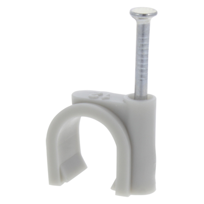 Kabelclip | Rond | 12 mm | Grijs (70) - 00.530.46