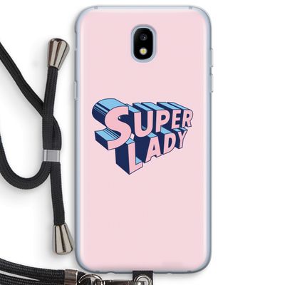 Superlady: Samsung Galaxy J5 (2017) Transparant Hoesje met koord