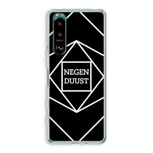 Negenduust geometrisch: Sony Xperia 5 III Transparant Hoesje
