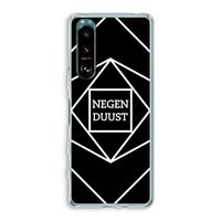 Negenduust geometrisch: Sony Xperia 5 III Transparant Hoesje