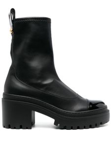 Giuseppe Zanotti bottines Vicentha 70 mm en cuir - Noir