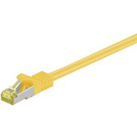 Goobay RJ-45 CAT7 3m netwerkkabel Geel S/FTP (S-STP)