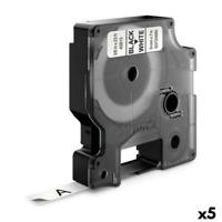 Gelamineerde Tape voor Labelmakers Dymo D1 41913 9 mm LabelManager™ Wit Zwart (5 Stuks)