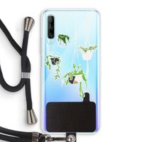 Hang In There: Huawei P Smart Pro Transparant Hoesje met koord