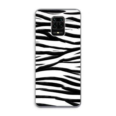 Zebra pattern: Xiaomi Redmi Note 9 Pro Transparant Hoesje