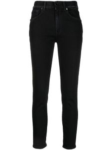 DONDUP jean skinny court à taille haute - Noir