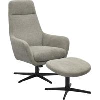 Draaifauteuil Lova met voetenbank