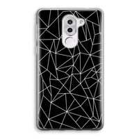 Geometrische lijnen wit: Honor 6X Transparant Hoesje