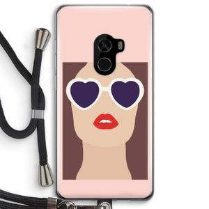 Red lips: Xiaomi Mi Mix 2 Transparant Hoesje met koord
