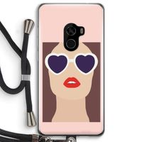 Red lips: Xiaomi Mi Mix 2 Transparant Hoesje met koord