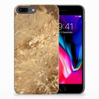 Apple iPhone 7 Plus | 8 Plus | TPU | Siliconen hoesje | Marmer Creme