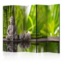 Vouwscherm - Boeddha 225x172cm , gemonteerd geleverd (kamerscherm) dubbelzijdig geprint