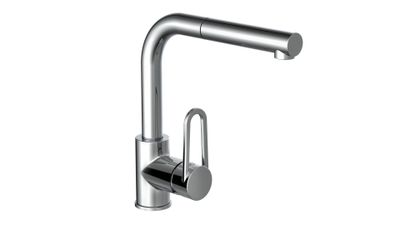 Eyckhaus DESIGN RING mengkraan keuken met uittrekbare uitloop | chroom - 26230 26230