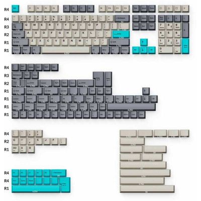 Cherry Profile Double-Shot PBT Full Keycap-Set - Dolch Blue Keycaps