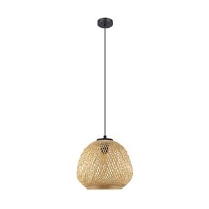 EGLO Dembleby Hanglamp - E27 - Ø 32 cm - Zwart|Hout