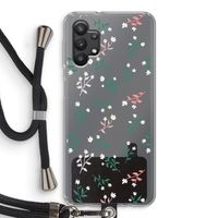 Small white flowers: Samsung Galaxy A32 5G Transparant Hoesje met koord
