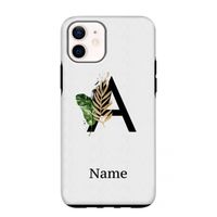 Charcoal Flora: iPhone 12 mini Tough Case
