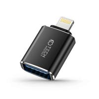 Tech-Protect UltraBoost Lightning-naar-USB-A-adapter - Zwart - thumbnail