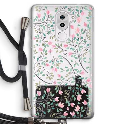 Sierlijke bloemen: Honor 6X Transparant Hoesje met koord