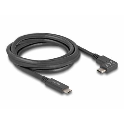 Delock USB-C-kabel USB-C stekker, USB-C stekker 2.00 m Zwart 80038