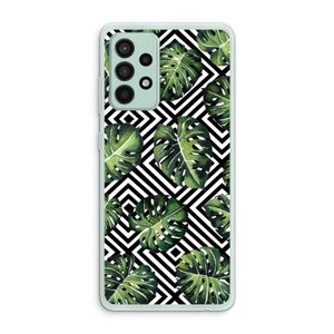 Geometrische jungle: Samsung Galaxy A52s 5G Transparant Hoesje