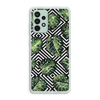 Geometrische jungle: Samsung Galaxy A52s 5G Transparant Hoesje