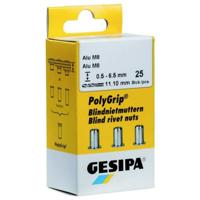 Gesipa 1464840 Popmoer (Ø x l) 7 mm x 13.5 mm M5 Staal 50 stuk(s)