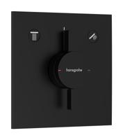 Hansgrohe DuoTurn E kraan inbouw voor 2 functies, mat zwart