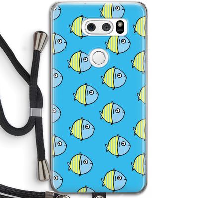 Visjes: LG V30 Transparant Hoesje met koord