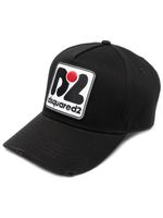 DSQUARED2 casquette à patch logo - Noir - thumbnail